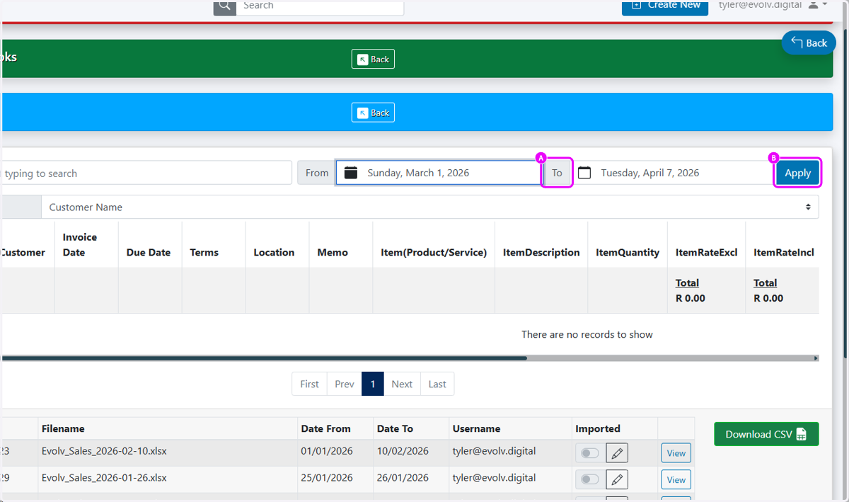 Viewpoint Invoice Import Importing Invoices into QuickBooks
