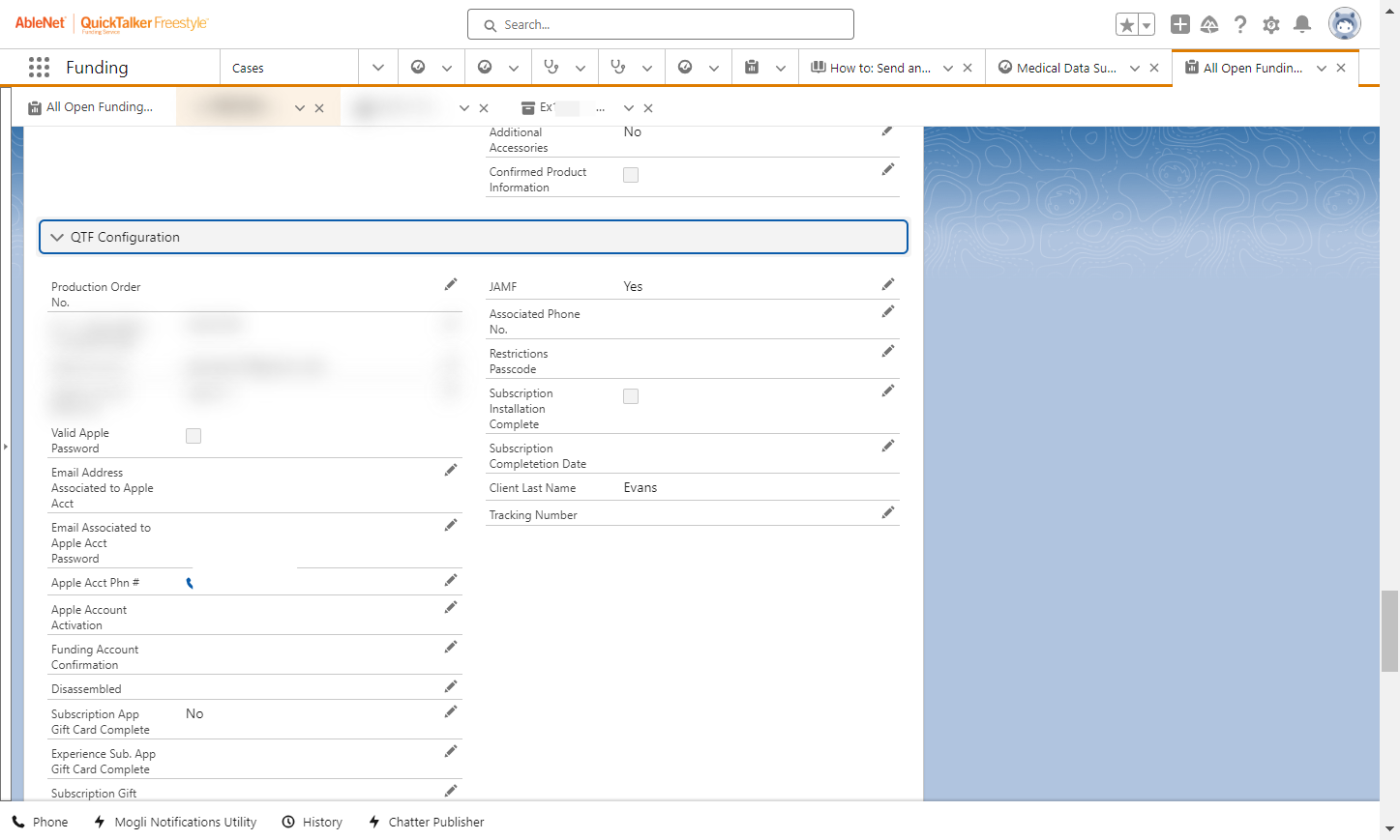 A. On the FN, scroll to the QTF Configuration section 
B. Review to see if there is a Tracking Number listed; if there is a number, it means a device has shipped. 