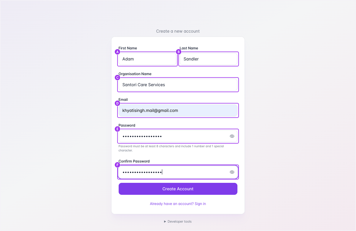 Fill in your details