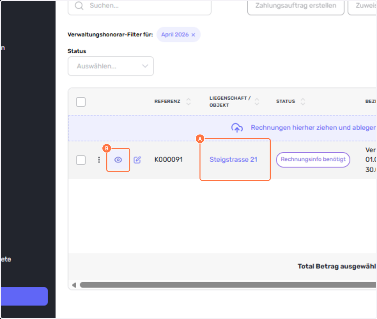 A. Rechnungen vervollständigen
B. -